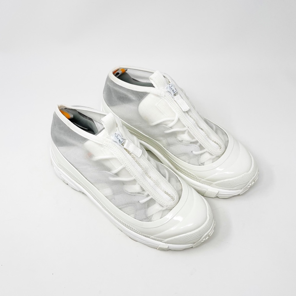 Burberry Arthur White Mesh Low Top Sneakers Chunky Shoes Made In Italy Size 37 - Picture 3 of 15